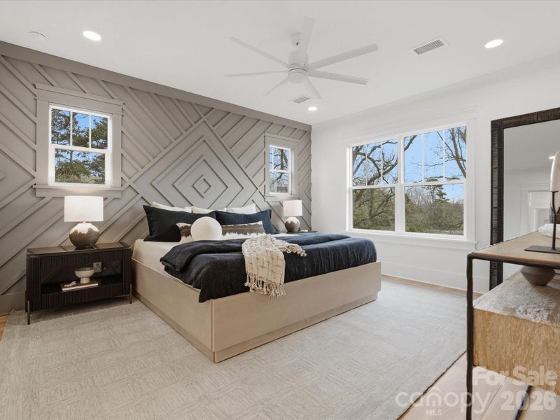 Furnished interior view inside a new home in , Charlotte (Image 32).