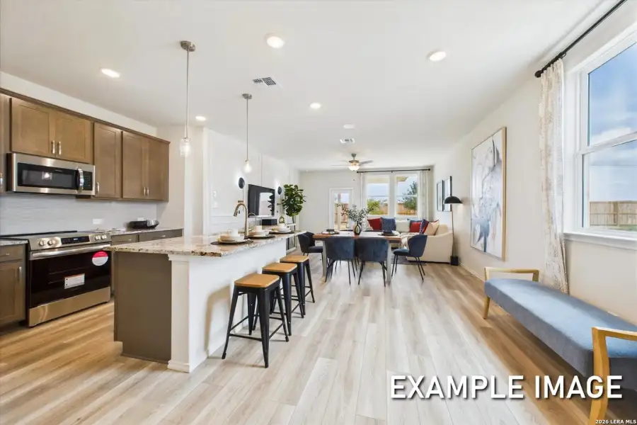 Furnished interior view inside a new home in Mesa Vista, San Antonio (Image 14).