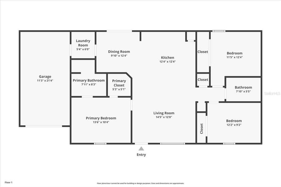 2D floor plan layout of this home in , Dunnellon, FL (Image 3).