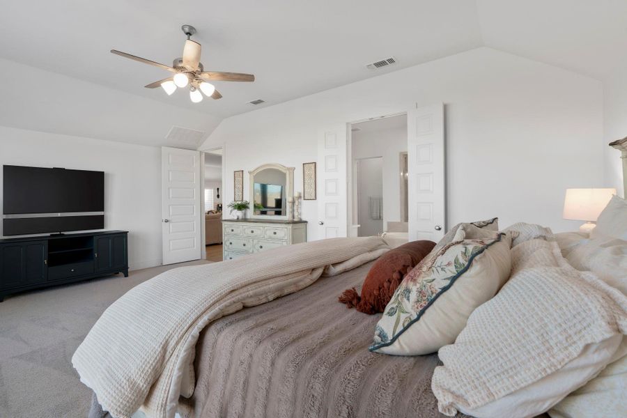 Furnished interior view inside a new home in The Colony, Bastrop (Image 16).