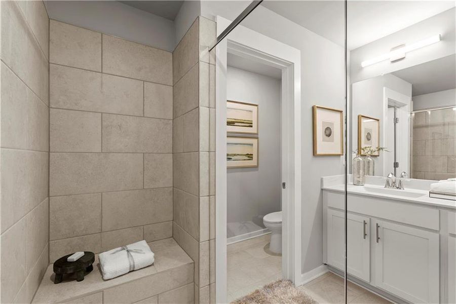 Furnished interior view inside a new home in One Riverside West, Atlanta (Image 32).