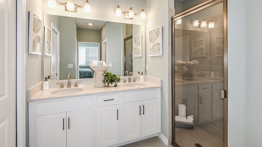 Representative furnished interior of a home built from the Avanti VII by Taylor Morrison in Esplanade at Rivergrass Condos, Naples (Image 10).