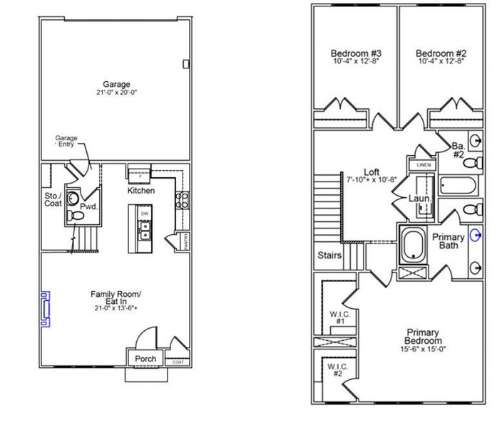 2D floor plan layout of this home in , Summerville, SC (Image 4). 2D floor plan layout of this home in , Summerville, SC (Image 4).