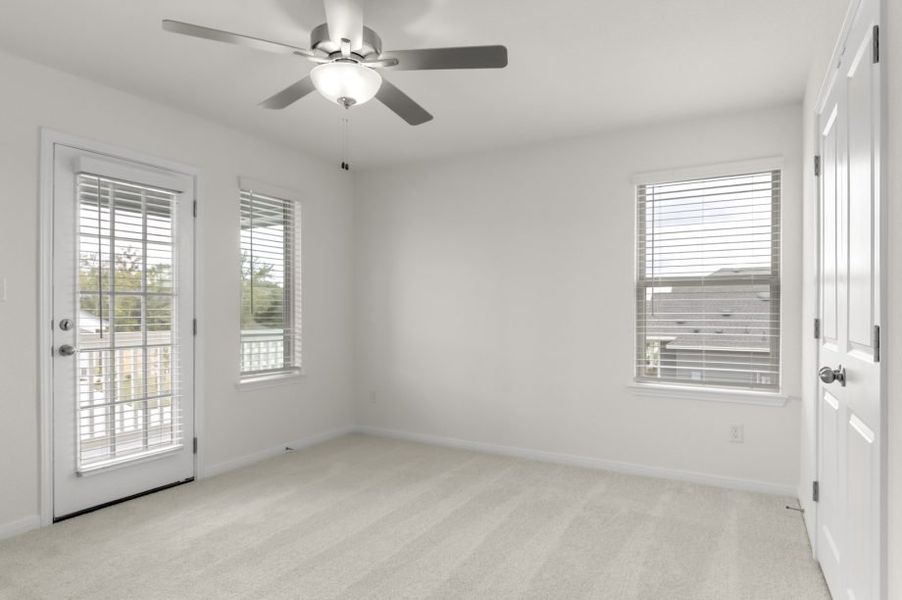 Representative unfurnished interior of a home built from the Pecan by Pacesetter Homes in Blanco Vista, San Marcos (Image 30).
