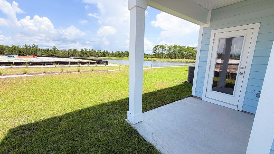 Exterior details and patio area of a home in WindMark Beach, Port Saint Joe (Image 26).