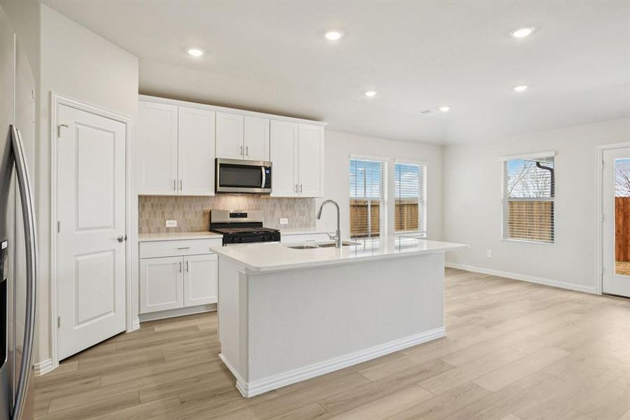 Furnished interior view inside a new home in Parks at Foster Crossing - Premier Series, Anna (Image 7). Furnished interior view inside a new home in Parks at Foster Crossing - Premier Series, Anna (Image 7).