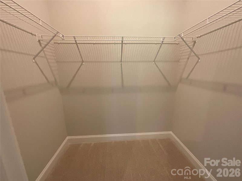 Walk in closet in basement bedroom Walk in closet in basement bedroom