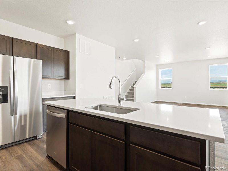 Furnished interior view inside a new home in Revere at Johnstown, Johnstown (Image 11).