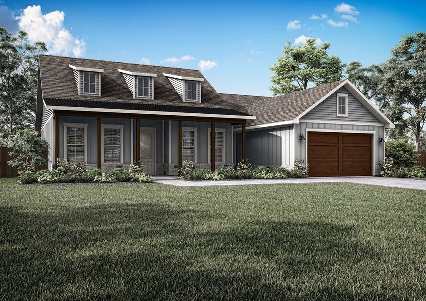 The Lyon exterior elevation. The Lyon exterior elevation.