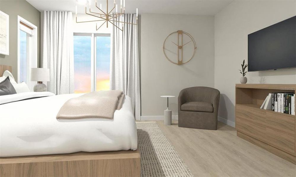 Furnished interior view inside a new home in , Longwood (Image 8).