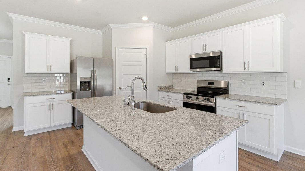 Furnished interior view inside a new home in Misting Springs, Crawfordville (Image 10).