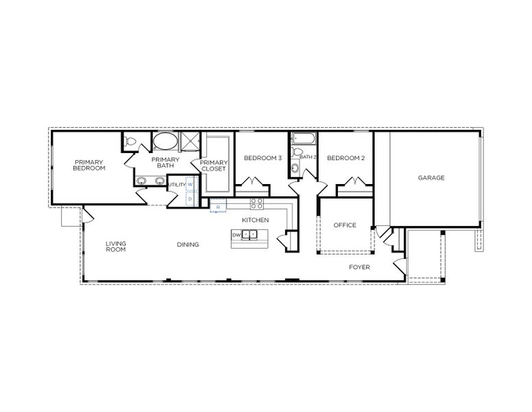 2D floor plan layout for the Llano by Tricoast Homes in Sunterra 40, Katy, TX (Image 3). 2D floor plan layout for the Llano by Tricoast Homes in Sunterra 40, Katy, TX (Image 3).