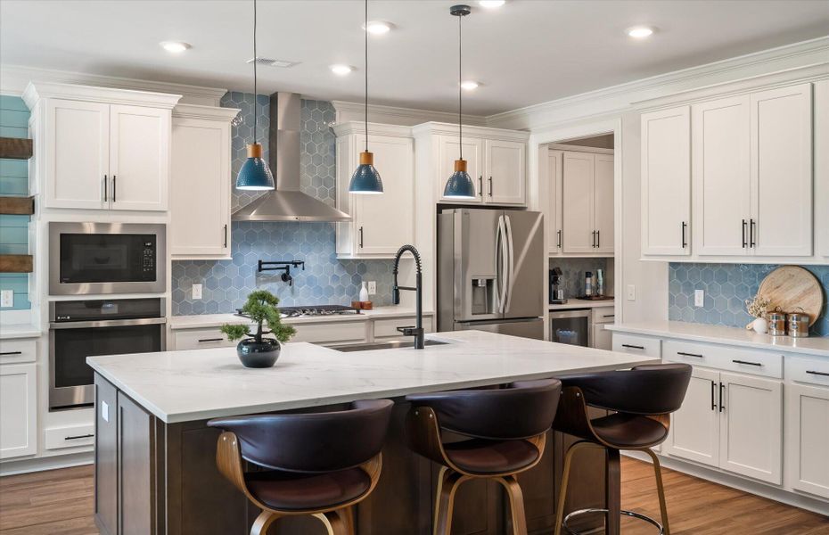 Furnished interior view inside a new home in The Enclave at French Quarter Creek, Huger (Image 28).