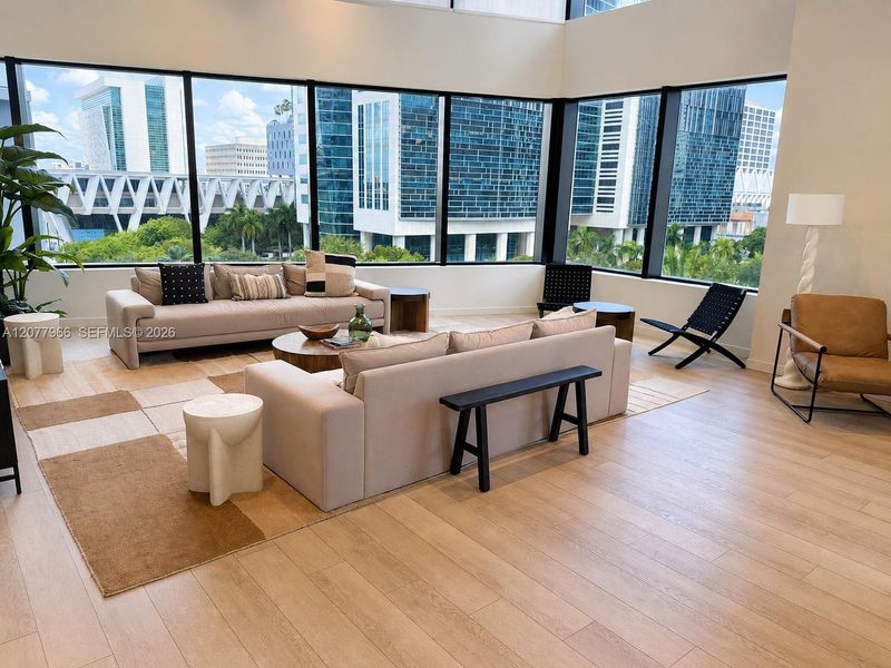 Furnished interior view inside a new home in , Miami (Image 13). Furnished interior view inside a new home in , Miami (Image 13).