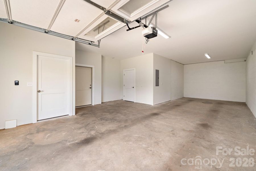 Extra storage through the middle door or potential to add more living space. Extra storage through the middle door or potential to add more living space.