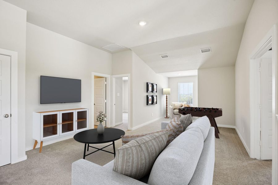 Photo is not of the actual home, but is an inspirational photo of builder’s model home and may depict options, furnishings, and/or decorator features that are not included