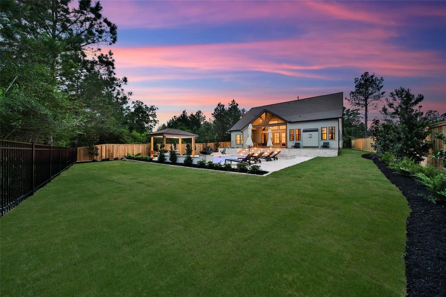 Image of representative of how you can construct a outdoor patio with pool in your backyard