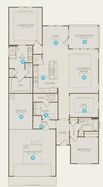 Del Webb Homes, Mystique/HC202 floor plan