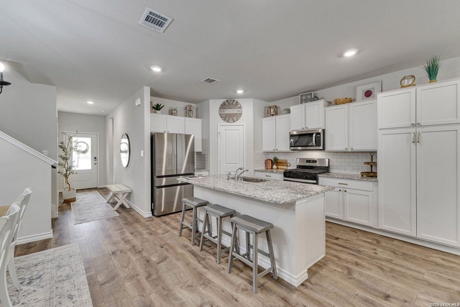 Furnished interior view inside a new home in Brookstone Creek, San Antonio (Image 15).