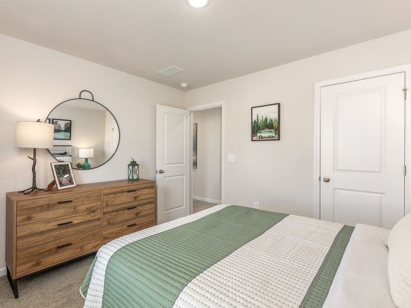 Secondary bedroom in the Chatham floorplan at a Meritage Homes community in Angier, NC.