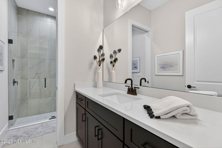Furnished interior view inside a new home in SilverLeaf, St. Augustine (Image 37).