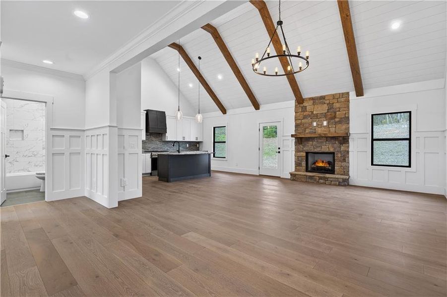 Spacious, unfurnished interior of a new home in , Ellijay (Image 23).