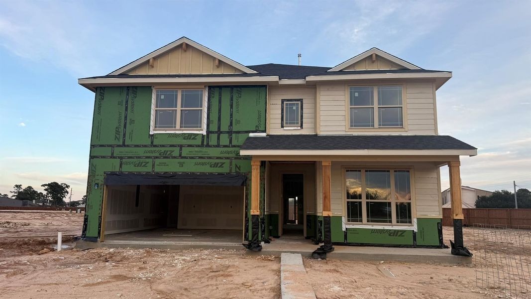 In-progress construction of a new home in Trinity Grove, Spring, TX (Image 10).