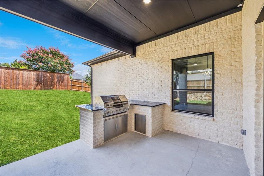 Exterior details and patio area of a home in , North Richland Hills (Image 25).