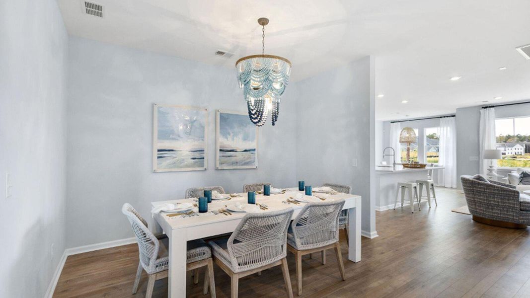 Furnished interior view inside a new home in Sweetgrass at Summers Corner, Summerville (Image 16). Furnished interior view inside a new home in Sweetgrass at Summers Corner, Summerville (Image 16).