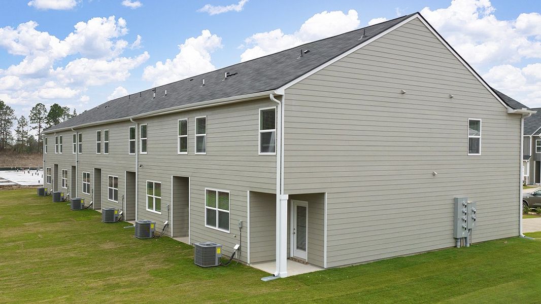 Representative exterior details of a home built from the Maywood 3 by D.R. Horton in Laurel Park Townhomes, Hephzibah (Image 3).