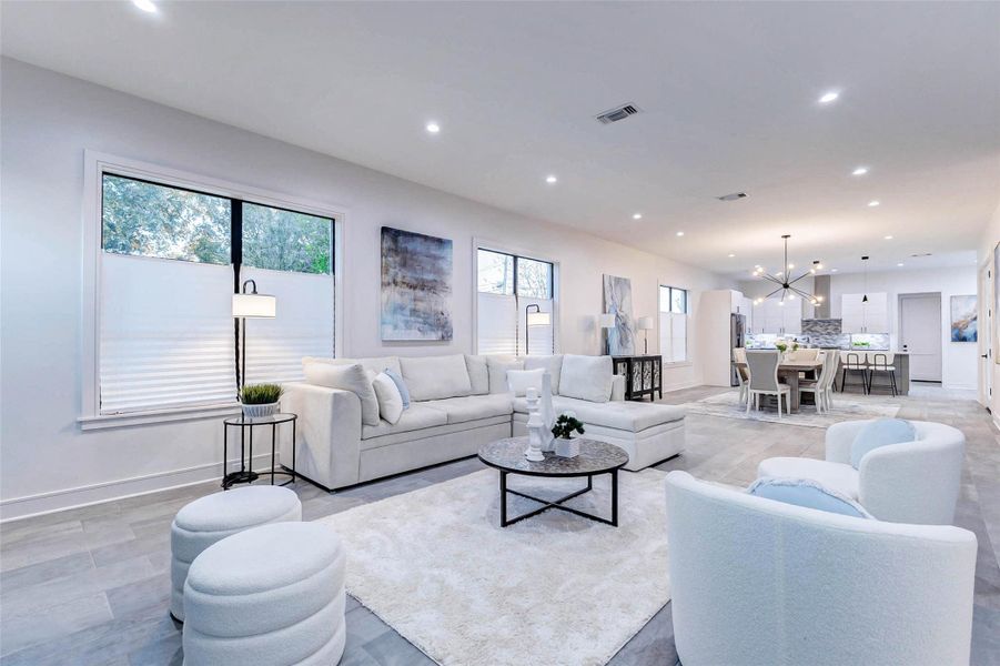 Furnished interior view inside a new home in , Houston (Image 6). Furnished interior view inside a new home in , Houston (Image 6).