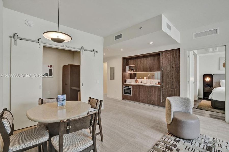 Furnished interior view inside a new home in , Miami (Image 19).
