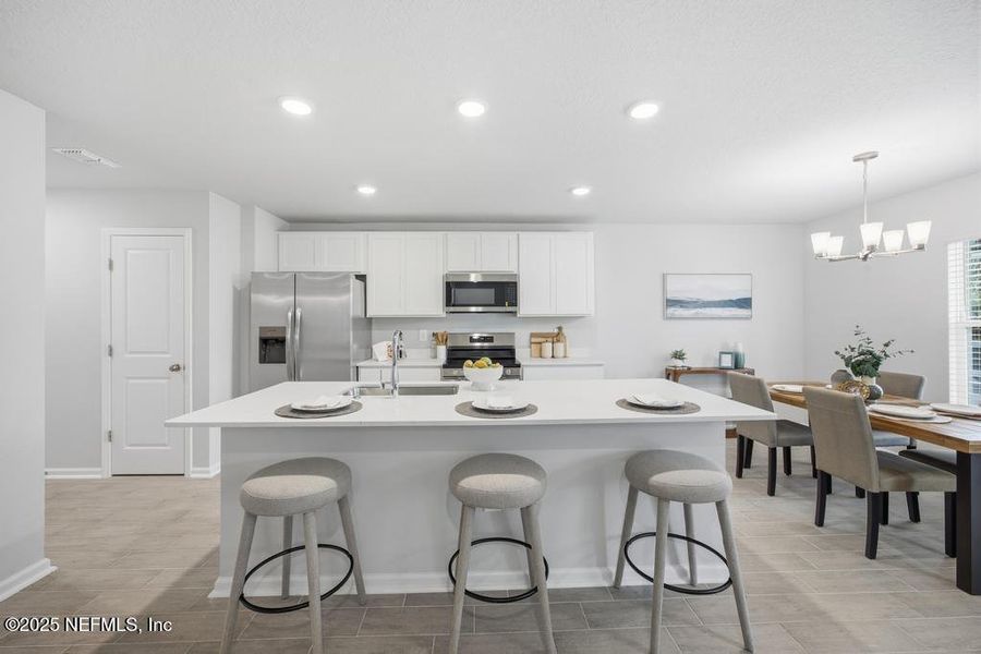 Furnished interior view inside a new home in Kings Preserve, Jacksonville (Image 6).