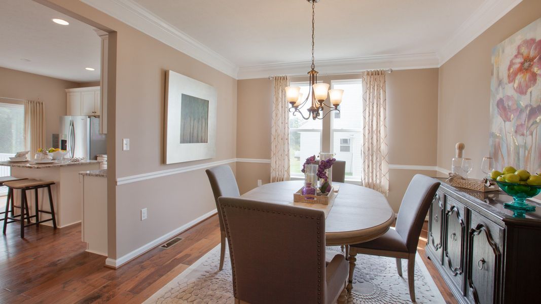 Furnished interior view inside a new home in Essex Village, Franklinton (Image 5).