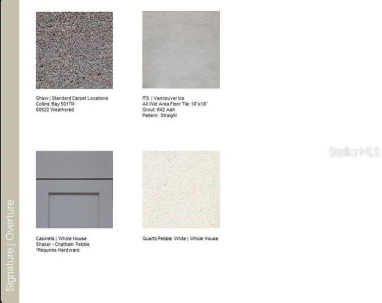 Design options added include: tile flooring throughout the main floor, all appliances, and window coverings.