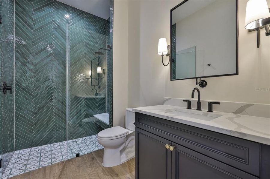 Furnished interior view inside a new home in , Tampa (Image 39).