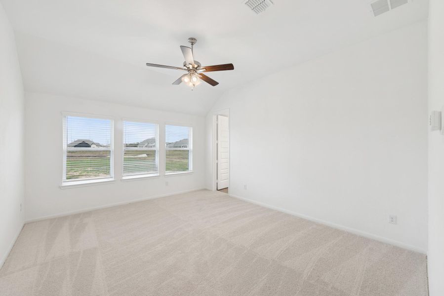 Spacious owner's suite