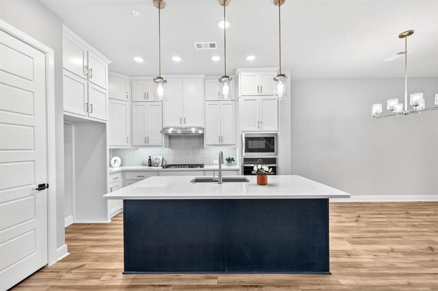 Furnished interior view inside a new home in Hillside at Las Colinas, Irving (Image 5).