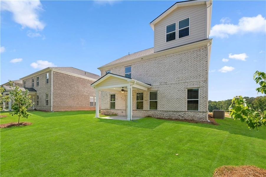 Exterior details and patio area of a home in Bowers Farm, McDonough (Image 3).