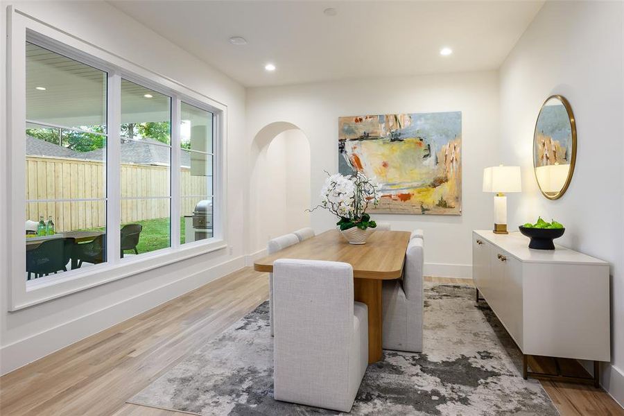 Furnished interior view inside a new home in , Dallas (Image 11). Furnished interior view inside a new home in , Dallas (Image 11).