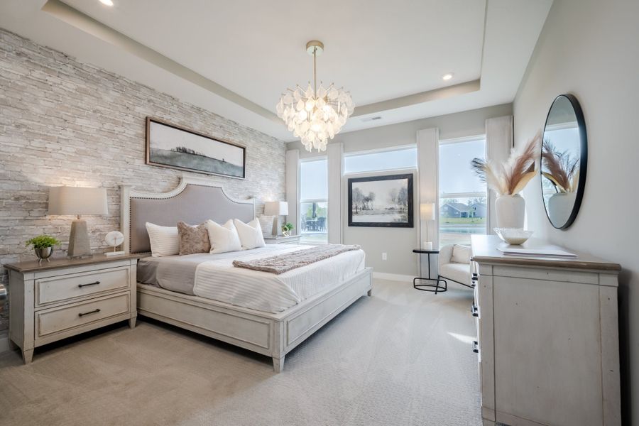 Representative furnished interior of a home built from the Amelia by Fischer Homes in Easton Park, Dallas (Image 54).