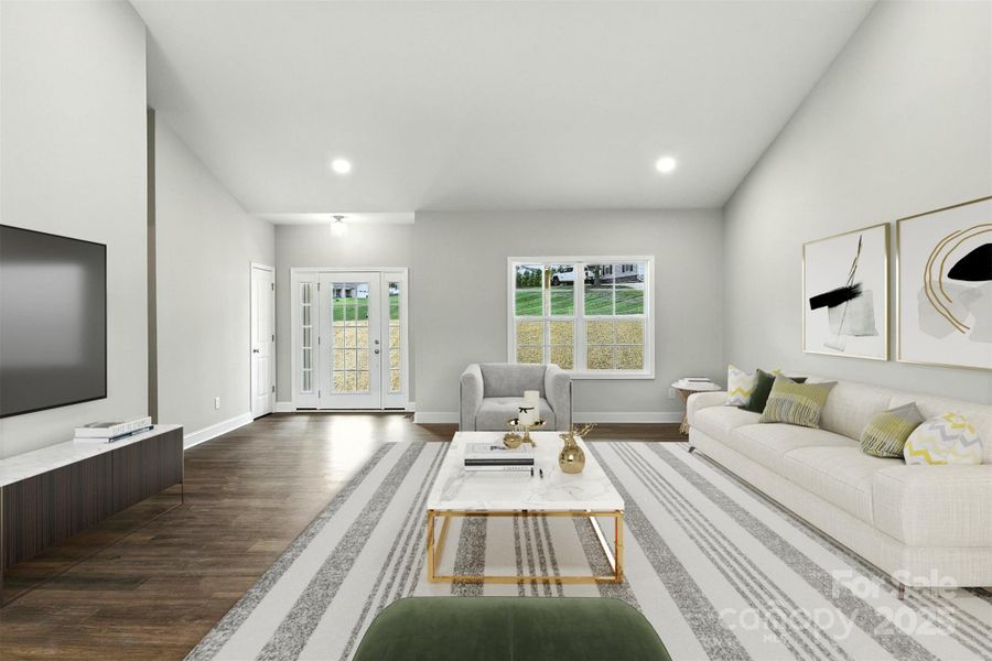 Furnished interior view inside a new home in , Hickory (Image 9). Furnished interior view inside a new home in , Hickory (Image 9).