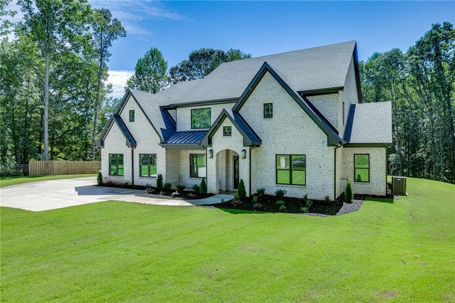 Front exterior of a new home in , Gainesville, GA, highlighting curb appeal (Image 8).