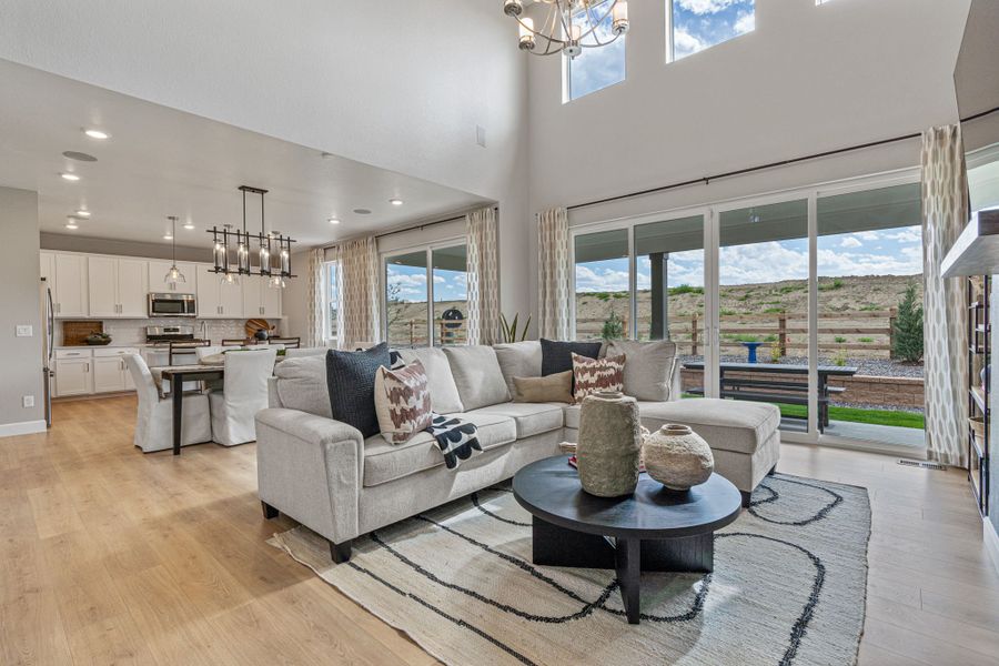 Representative furnished interior of a home built from the Fairmount | A Multi-Gen Home by Taylor Morrison in Trailstone, Arvada (Image 14).