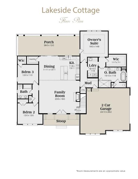 2D floor plan layout of this home in , Morganton, NC (Image 4).
