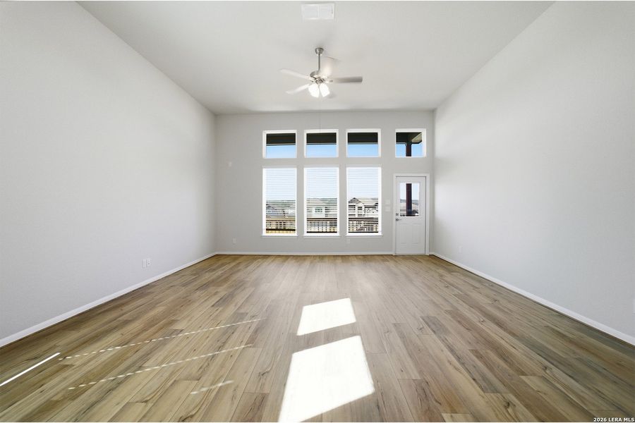 Spacious, unfurnished interior of a new home in The Woodlands at Medina Hills, Mico (Image 17).