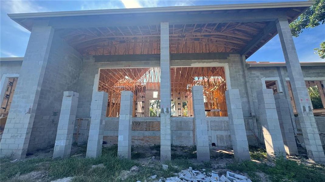 In-progress construction of a new home in , Sarasota, FL (Image 17).