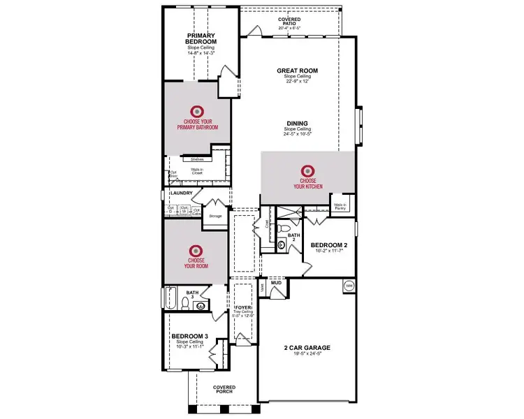 2D floor plan layout for the Crockett by Beazer Homes in Amira: Heritage Collection, Tomball, TX (Image 3). 2D floor plan layout for the Crockett by Beazer Homes in Amira: Heritage Collection, Tomball, TX (Image 3).