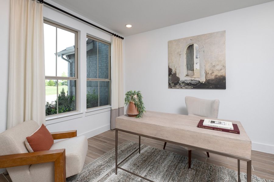 Representative furnished interior of a home built from the Logan by Tri Pointe Homes in Bridgewater, Midlothian (Image 10).