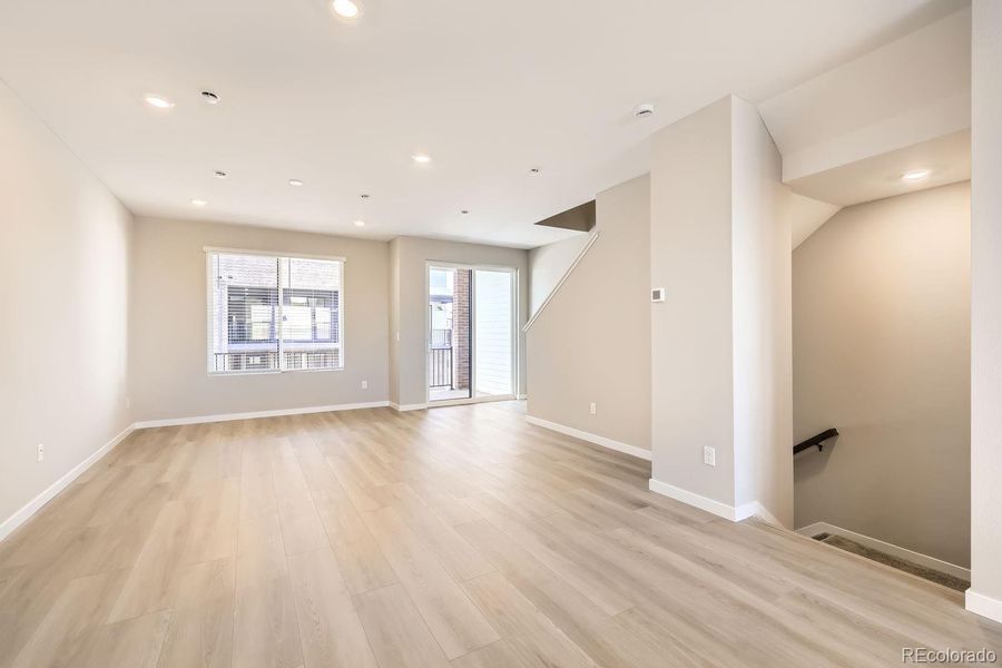 LIVING ROOM AND DINING AREA